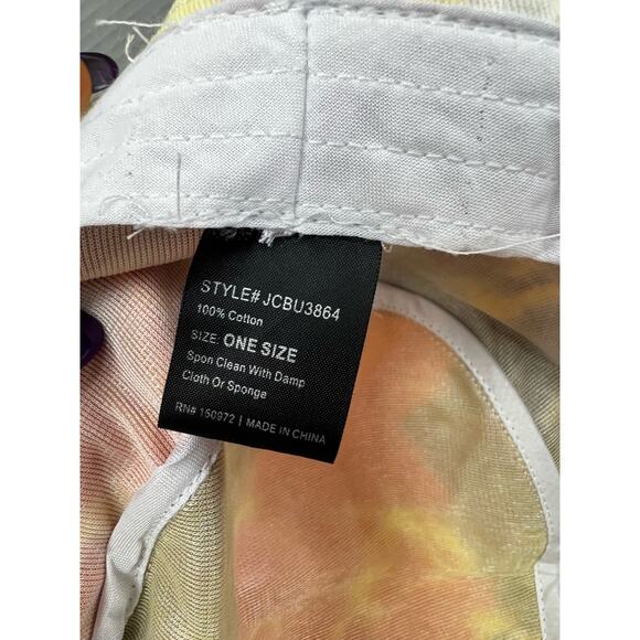 MIRMARU Catch Fish Not Feelings” Tie Dye Bucket Hat 100% Cotton - Picture 4 of 8